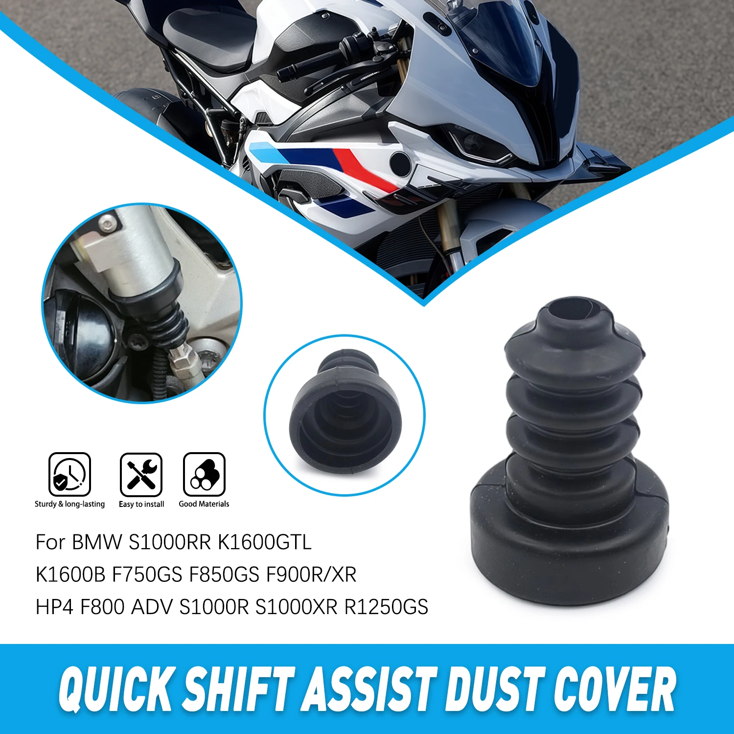 Quick Shifter Shift Assist Dust Cover Motorcycle For BMW S1000RR K1600GTL K1600B F750GS F850GS F900R F800 S1000R S1000XR R1250GS
Quick Shifter Shift Assist Dust Cover Motorcycle For BMW S1000RR K1600GTL K1600B F750GS F850GS F900R F800 S1000R S1000XR R1250GS