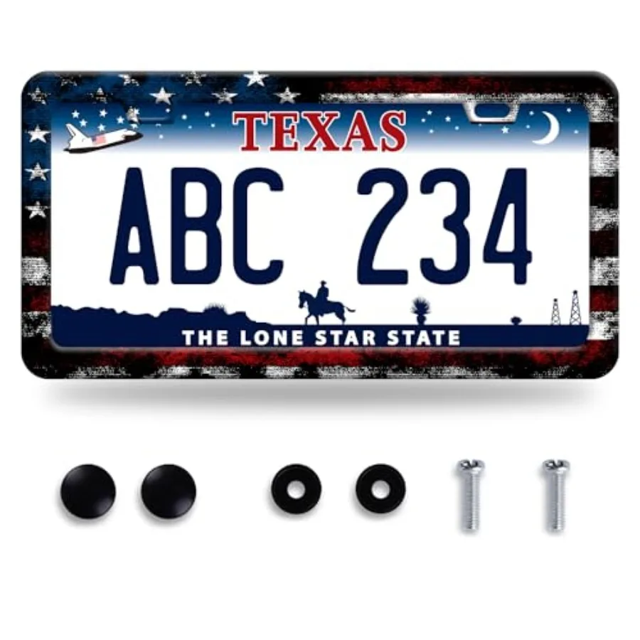 Vintage American Flag License Plate Frame USA Flag License Plate Frames Stainless Steel Accessories Cars Decor with 2 Holes and
Vintage American Flag License Plate Frame USA Flag License Plate Frames Stainless Steel Accessories Cars Decor with 2 Holes and