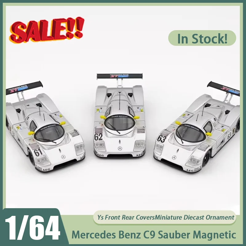 Новинка в предварительно продаже 1:64 Ys Mercedes Benz C9 Sauber, магнитный автомобиль из сплава, миниатюрные литые под давлением передние и задние чехлы, украшения, игрушки на заказ для детей
Новинка в предварительно продаже 1:64 Ys Mercedes Benz C9 Sauber, магнитный автомобиль из сплава, миниатюрные литые под давлением передние и задние чехлы, украшения, игрушки на заказ для детей