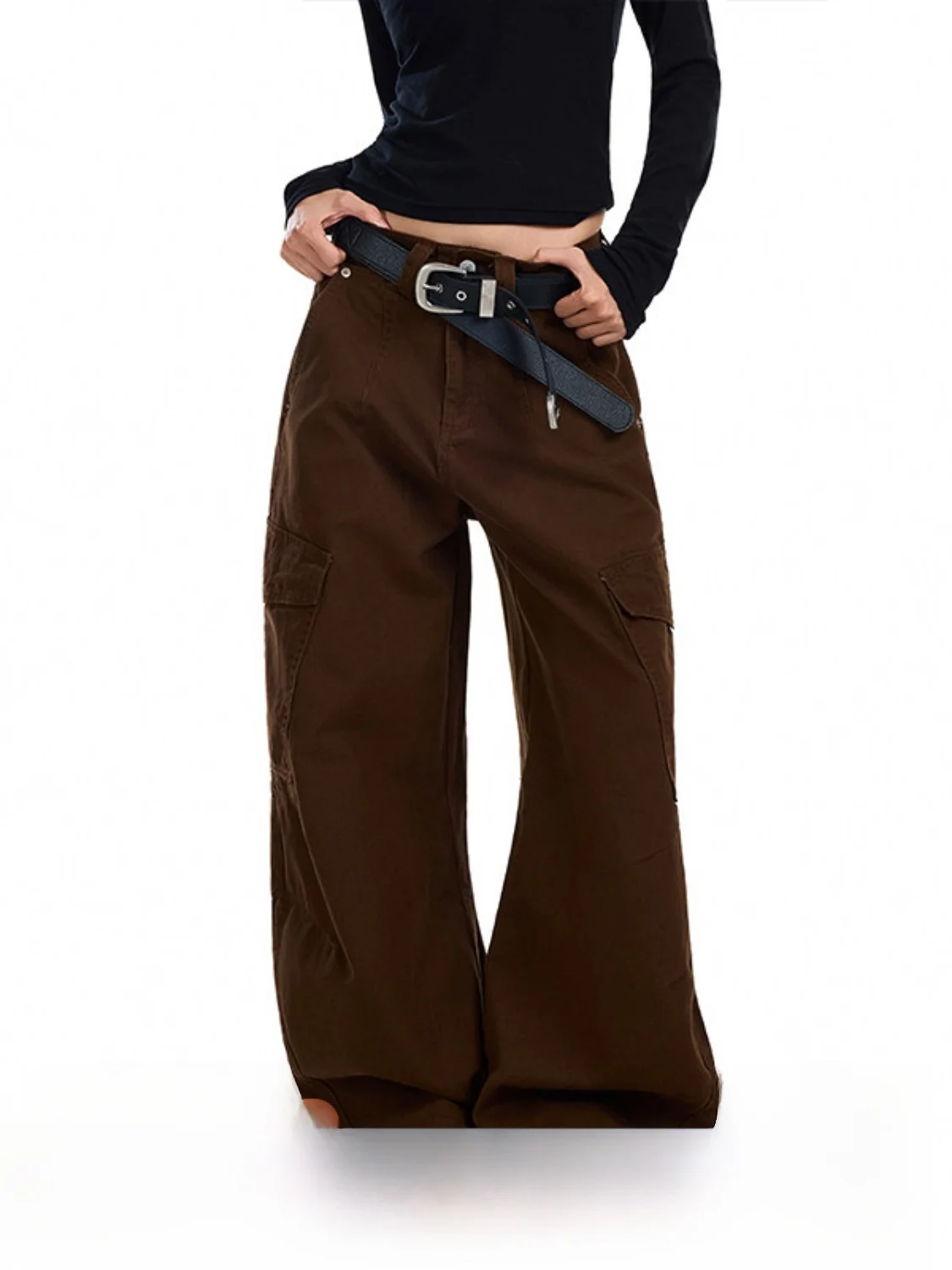 Американские рабочие брюки с несколькими карманами в стиле ретро, женские свободные широкие брюки, универсальные повседневные длинные брюки, модные хлопковые l на молнии с талией
Американские рабочие брюки с несколькими карманами в стиле ретро, женские свободные широкие брюки, универсальные повседневные длинные брюки, модные хлопковые l на молнии с талией