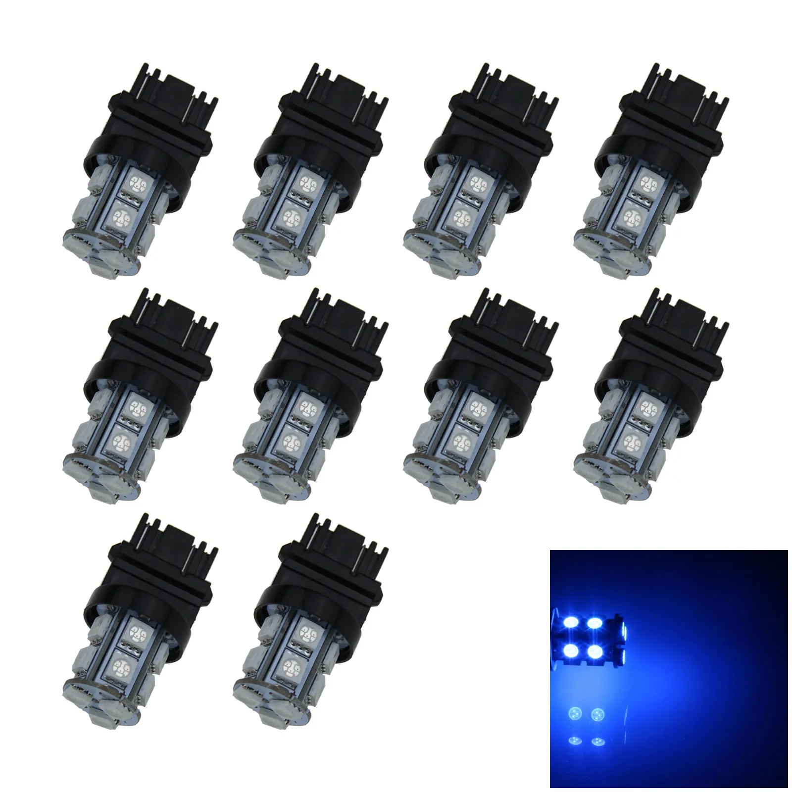 10x Blue RV 3157 Brake Blub Tail Lamp 13 Emitters 5050 SMD LED 3357 3456 F002-B
10x Blue RV 3157 Brake Blub Tail Lamp 13 Emitters 5050 SMD LED 3357 3456 F002-B