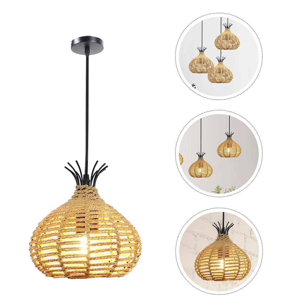 Twine Retro Hemp Rope Chandelier Vintage Decor to Weave Indoor Pendant Light Craft Lamp
Twine Retro Hemp Rope Chandelier Vintage Decor to Weave Indoor Pendant Light Craft Lamp