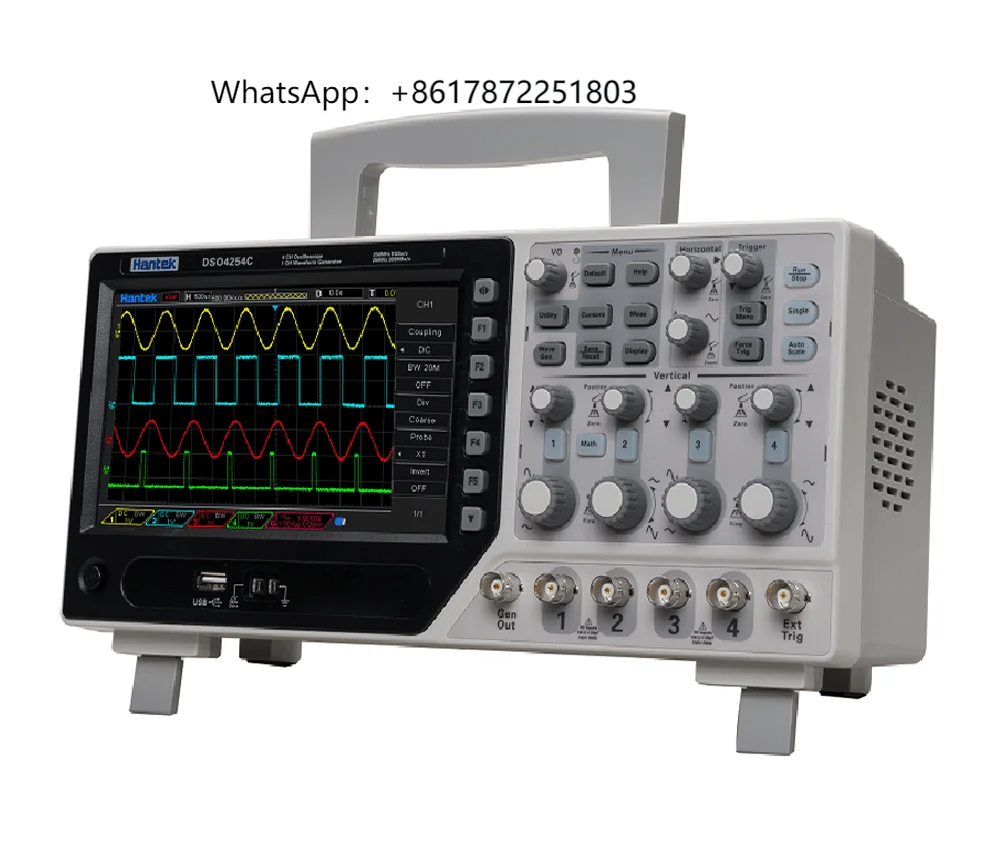 Hantek DSO4254C Digital Oscilloscopes 250MHz 4 Channels 1GS/s Sample Rate to Easy to Operate 
Hantek DSO4254C Digital Oscilloscopes 250MHz 4 Channels 1GS/s Sample Rate to Easy to Operate