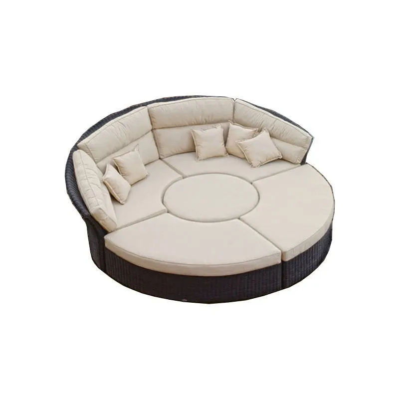 Villa Outdoor Rattan Sofa Round Bed Leisure Garden Courtyard Swimming Pool Beach Bed Bed B & B Hotel Outdoor Furniture
Villa Outdoor Rattan Sofa Round Bed Leisure Garden Courtyard Swimming Pool Beach Bed Bed B & B Hotel Outdoor Furniture