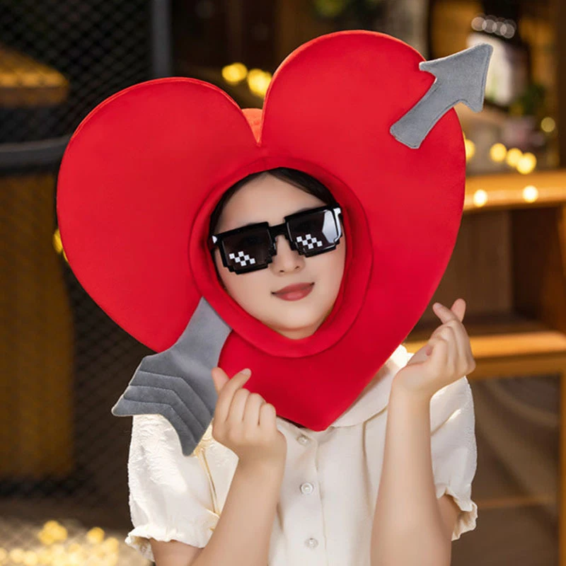 Funny Plush Hat Heart Pierced by Arrow Hat Cute Valentine's Confession Hat for Couples Party Costume Prop
Funny Plush Hat Heart Pierced by Arrow Hat Cute Valentine's Confession Hat for Couples Party Costume Prop
