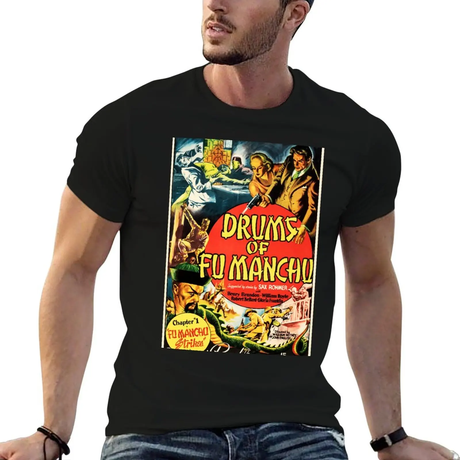 DRUMS OF FU MANCHU 1940 Horror Thriller Cult Film Vintage Movie Poster T-Shirt t shirt man luxury essential t shirt T-Shirt
DRUMS OF FU MANCHU 1940 Horror Thriller Cult Film Vintage Movie Poster T-Shirt t shirt man luxury essential t shirt T-Shirt