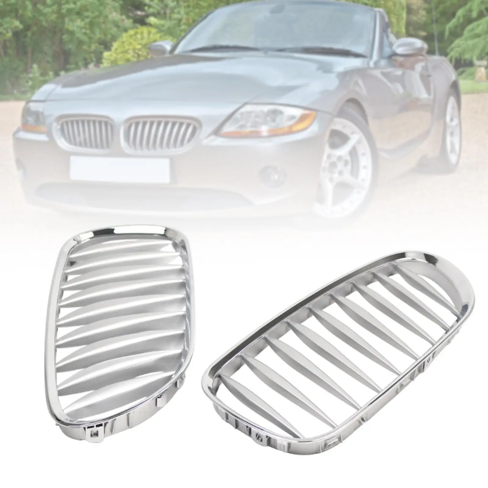 2 шт. передние решетки 51117117757 Автомобильные аксессуары для BMW Z4 E85 2003-2008
2 шт. передние решетки 51117117757 Автомобильные аксессуары для BMW Z4 E85 2003-2008