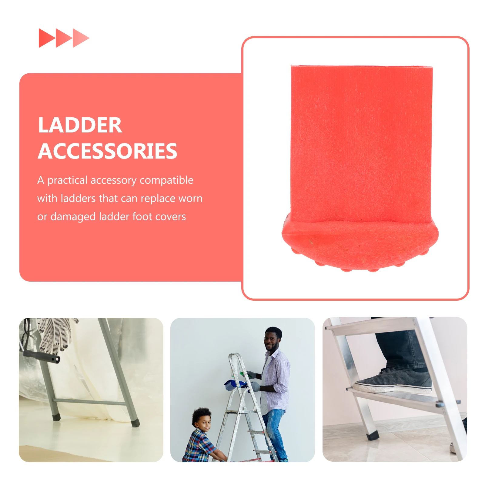 2 Pcs Non-slip Mat Ladder Rubber Feet Protective Covers Pads Foot Furniture Step Leg Bumpers Cushion
2 Pcs Non-slip Mat Ladder Rubber Feet Protective Covers Pads Foot Furniture Step Leg Bumpers Cushion
