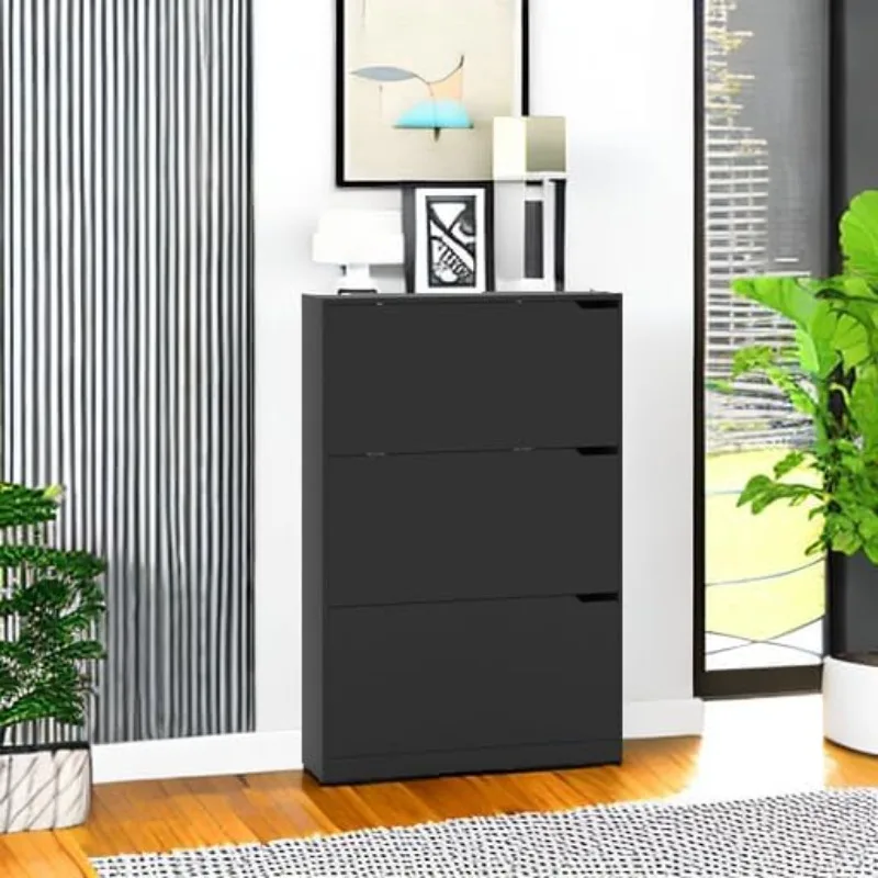Shoe Cabinet with 3 Flip Drawers,Wood EntrywayShoe Storage Cabinet,Freestanding Shoe Rack StorageOrganizer for Entryway, Hallway
Shoe Cabinet with 3 Flip Drawers,Wood EntrywayShoe Storage Cabinet,Freestanding Shoe Rack StorageOrganizer for Entryway, Hallway