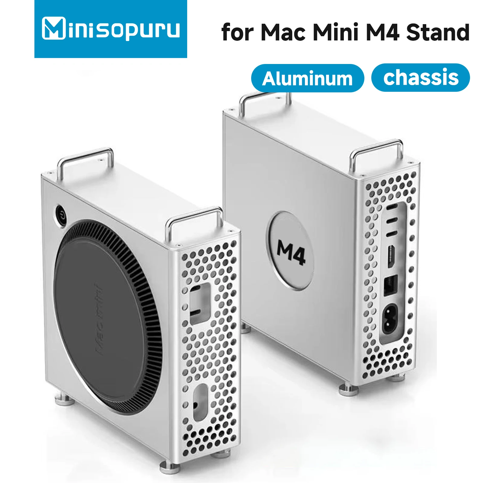 Minisopuru Mac Mini M4 подставка для компьютера, чехол для компьютера, противоударная настольная подставка, крепление из алюминиевого сплава для Mac mini M4, аксессуары
Minisopuru Mac Mini M4 подставка для компьютера, чехол для компьютера, противоударная настольная подставка, крепление из алюминиевого сплава для Mac mini M4, аксессуары