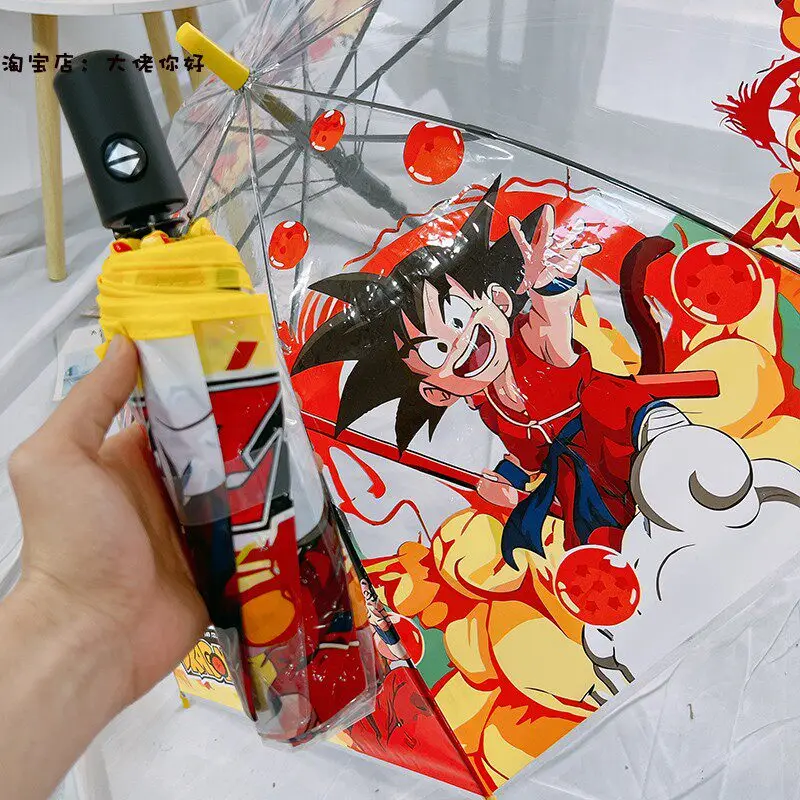 Dragon Ball Umbrella Anime Son Goku Automatic Folding Umbrella Cartoon Kawaii Thickened Portable Transparent Windproof Umbrellas
Dragon Ball Umbrella Anime Son Goku Automatic Folding Umbrella Cartoon Kawaii Thickened Portable Transparent Windproof Umbrellas