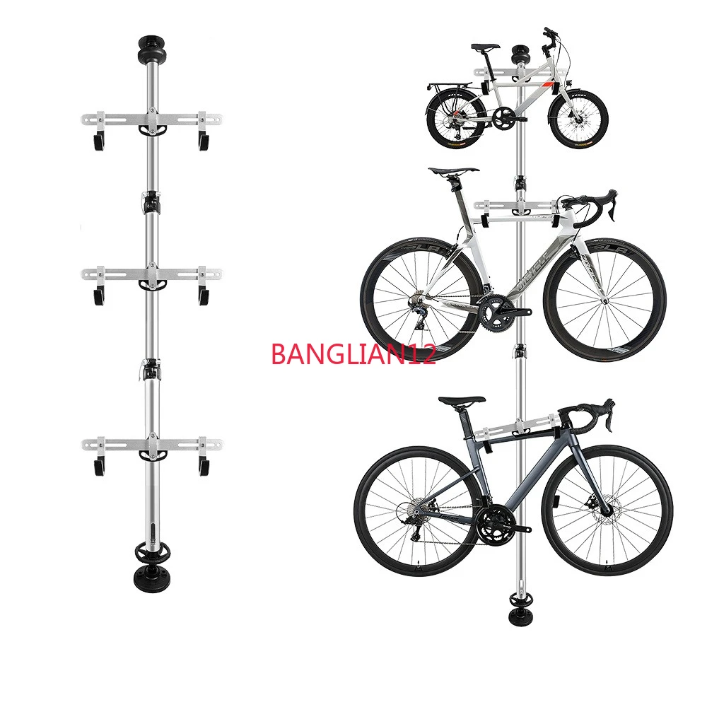 Bicycle top-of-the-sky pillar trailer Indoor non-perforated mountain bike aluminum alloy hanger
Bicycle top-of-the-sky pillar trailer Indoor non-perforated mountain bike aluminum alloy hanger