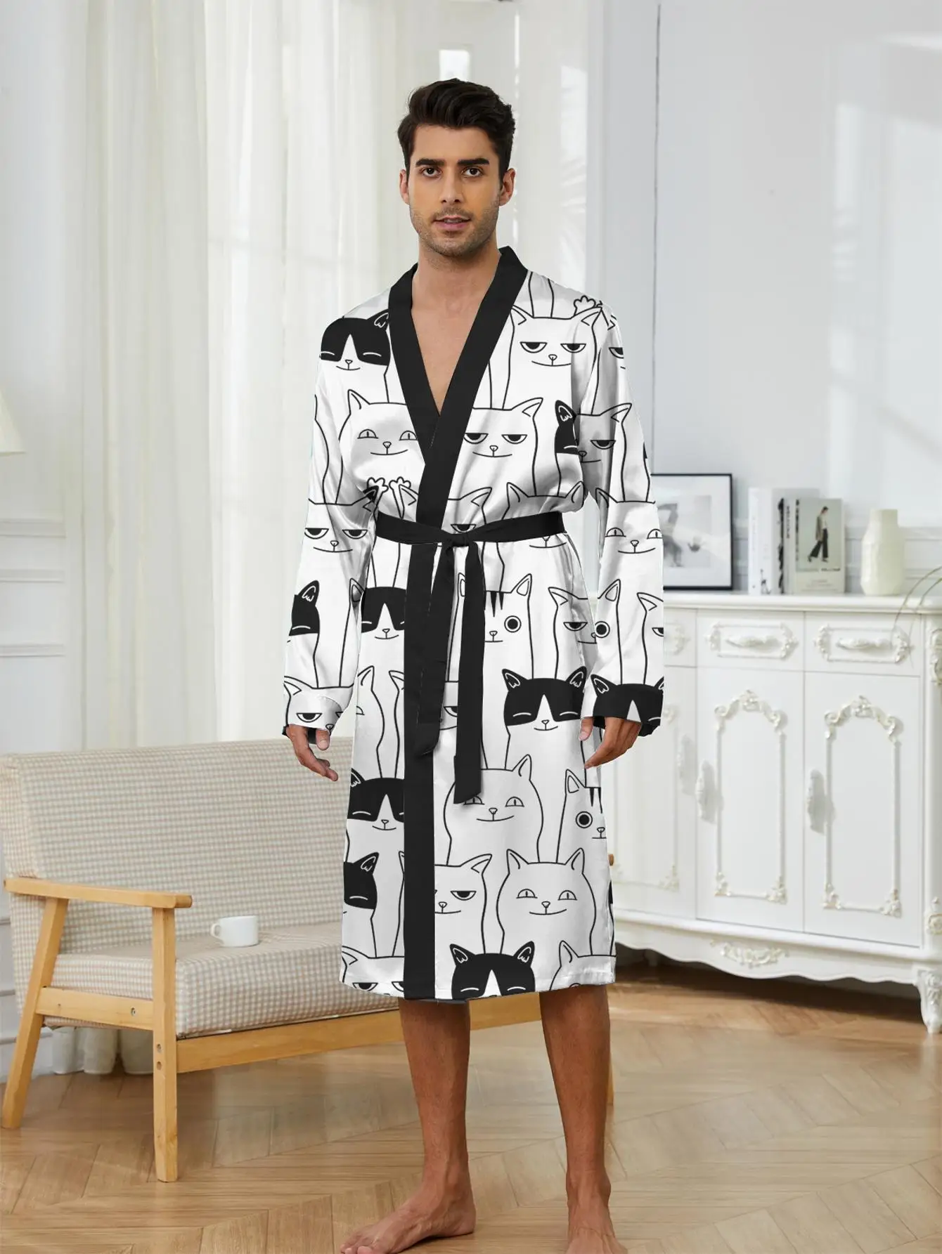 1pcs Men's Robes 2026 Spring/Summer robe Robe man Sleepwear Graphic 3D Printed Breathable Shower robe Robes
1pcs Men's Robes 2026 Spring/Summer robe Robe man Sleepwear Graphic 3D Printed Breathable Shower robe Robes