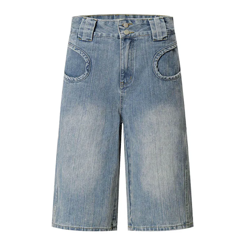 Hip Hop Vintage Casual Jeans Shorts Loose Fit Solid Color Denim Shorts For Male Blue
Hip Hop Vintage Casual Jeans Shorts Loose Fit Solid Color Denim Shorts For Male Blue