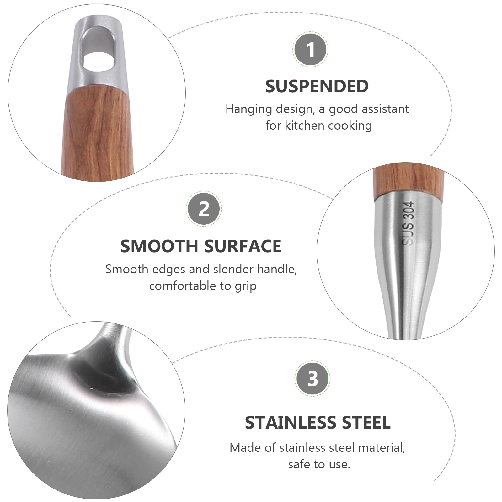 Stainless Steel Kitchen Utensils Cooking Tool Non Cooking Utensil Stick Pan Protector Safe Material Culinary Gift
Stainless Steel Kitchen Utensils Cooking Tool Non Cooking Utensil Stick Pan Protector Safe Material Culinary Gift