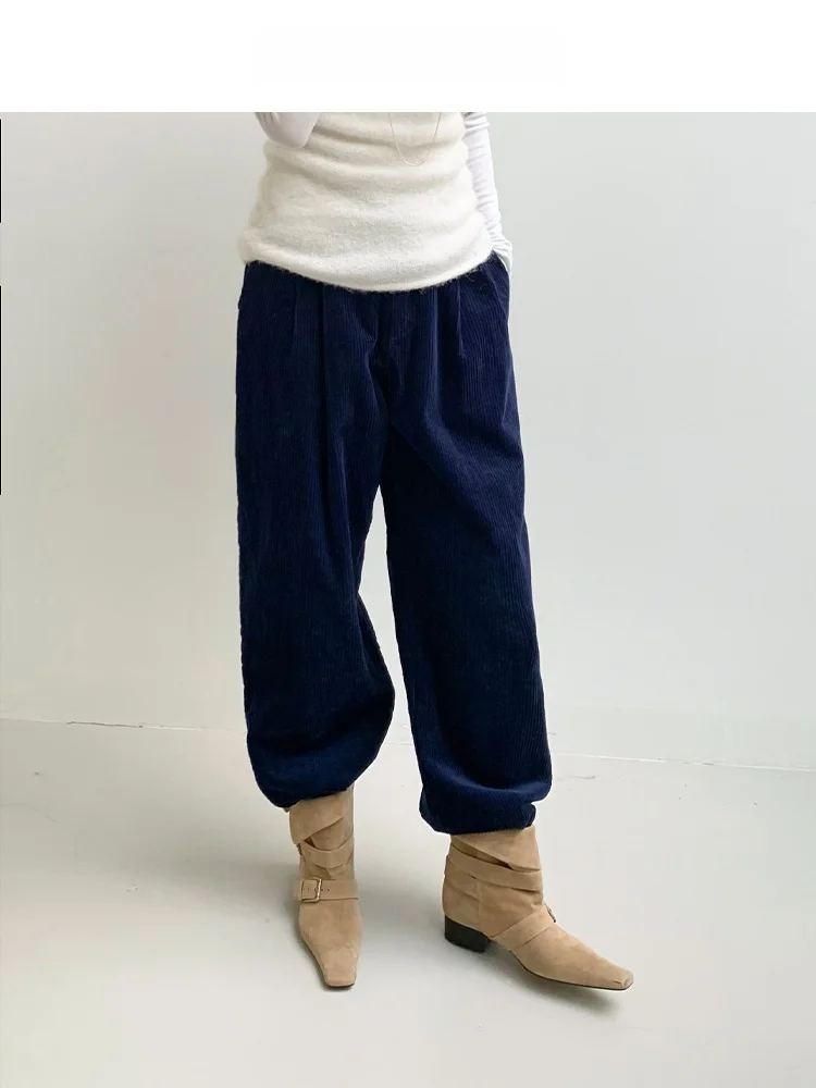 Vintage Tones SETTE SEVEN 00% Cotton Corduroy Loose Leg Pants Texture Stripe Light Core Casual Trousers for Women
Vintage Tones SETTE SEVEN 00% Cotton Corduroy Loose Leg Pants Texture Stripe Light Core Casual Trousers for Women