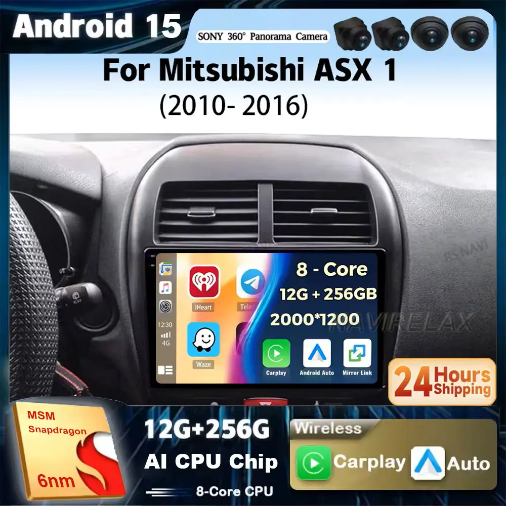 Android 15 For Mitsubishi ASX 1 2010 - 2016 2K QLED Android Car Radio Multimedia Video Player GPS Stereo CarPlay 4G Head Unit
Android 15 For Mitsubishi ASX 1 2010 - 2016 2K QLED Android Car Radio Multimedia Video Player GPS Stereo CarPlay 4G Head Unit