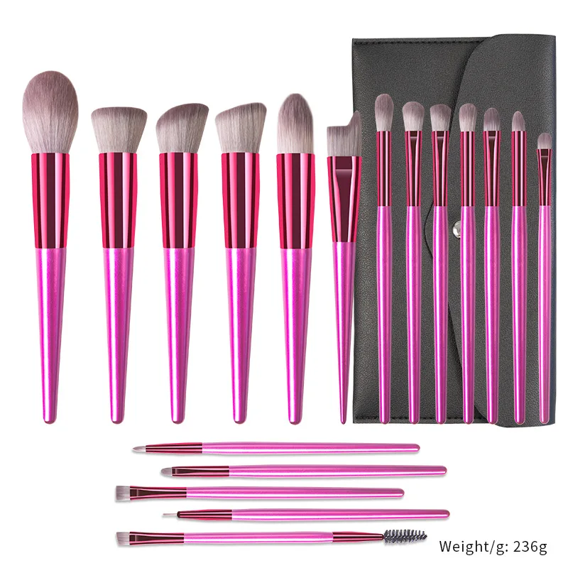 18 Champagne-colored Makeup Brushes Set, High-quality Beauty Tools With Solid Wood Handles
18 Champagne-colored Makeup Brushes Set, High-quality Beauty Tools With Solid Wood Handles
