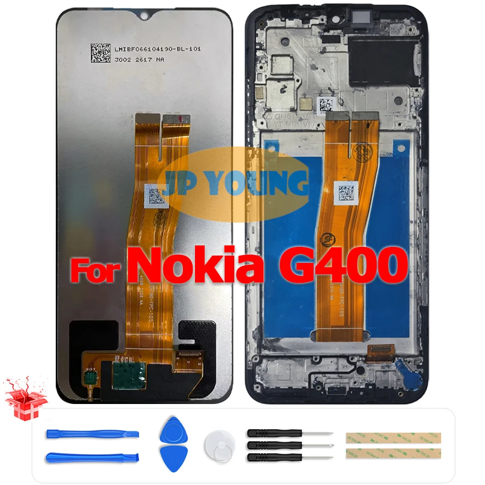 Original 6.58" LCD Touch Screen Digitizer Assembly for Nokia G400 TA-1448/TA-1476/TA-1530/N1530DL - Replacement
Original 6.58" LCD Touch Screen Digitizer Assembly for Nokia G400 TA-1448/TA-1476/TA-1530/N1530DL - Replacement