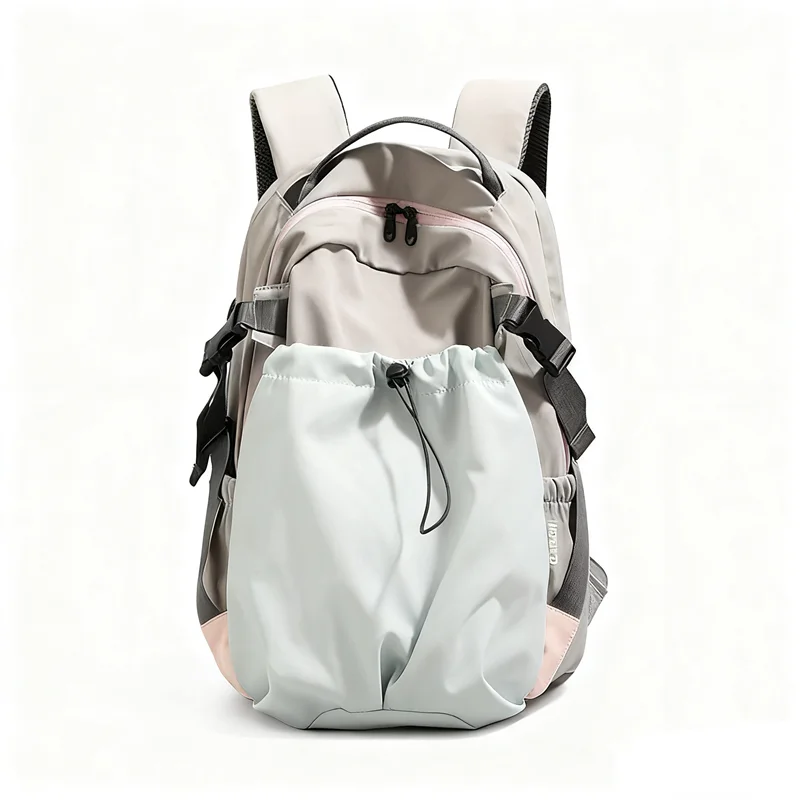 Нейлоновый рюкзак Модный легкий повседневный рюкзак с карманом на шнурке и регулируемыми ремнями для ежедневного использования в школе путешествий
Нейлоновый рюкзак Модный легкий повседневный рюкзак с карманом на шнурке и регулируемыми ремнями для ежедневного использования в школе путешествий