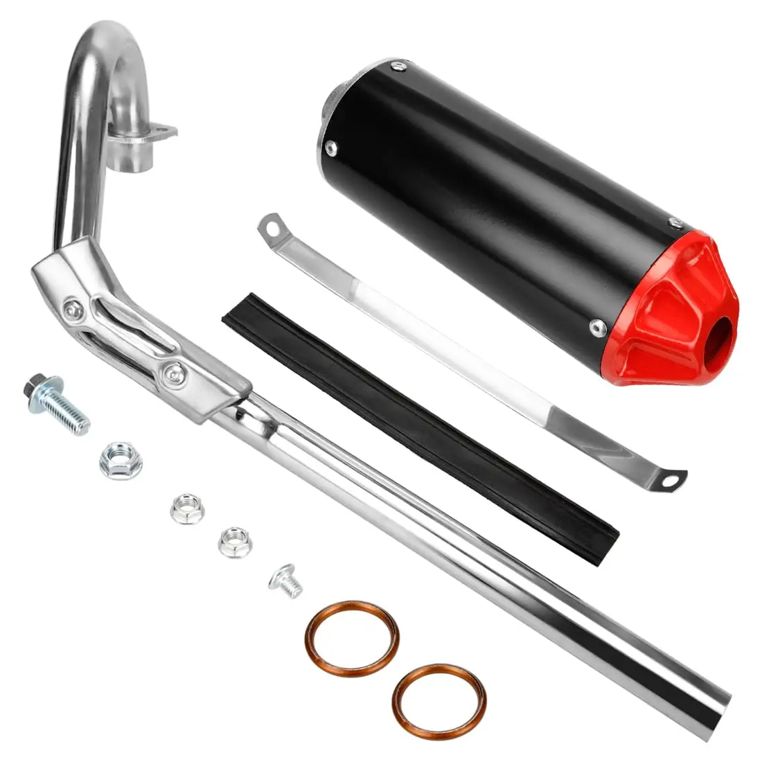 Performance Exhaust System With Muffler And Mounting Hardware For 70Cc 110Cc 125Cc Mini Off-Road Bikes
Performance Exhaust System With Muffler And Mounting Hardware For 70Cc 110Cc 125Cc Mini Off-Road Bikes
