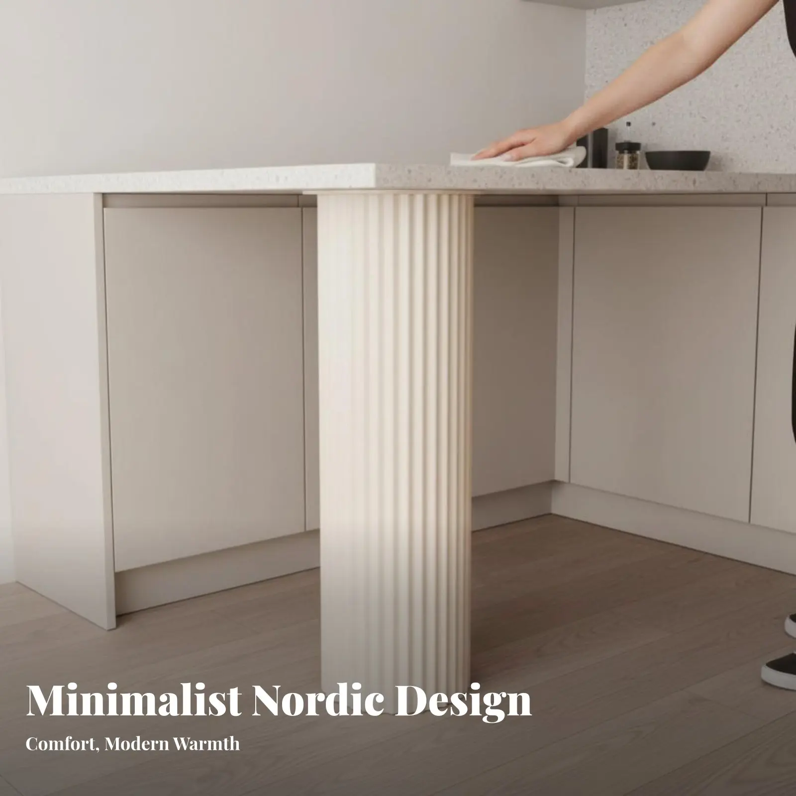Fluted Oval Pedestal Baked Paint Finish Furniture Hardware Light Luxury Stylish Look Minimalist & Design for Adults, Dining Room
Fluted Oval Pedestal Baked Paint Finish Furniture Hardware Light Luxury Stylish Look Minimalist & Design for Adults, Dining Room
