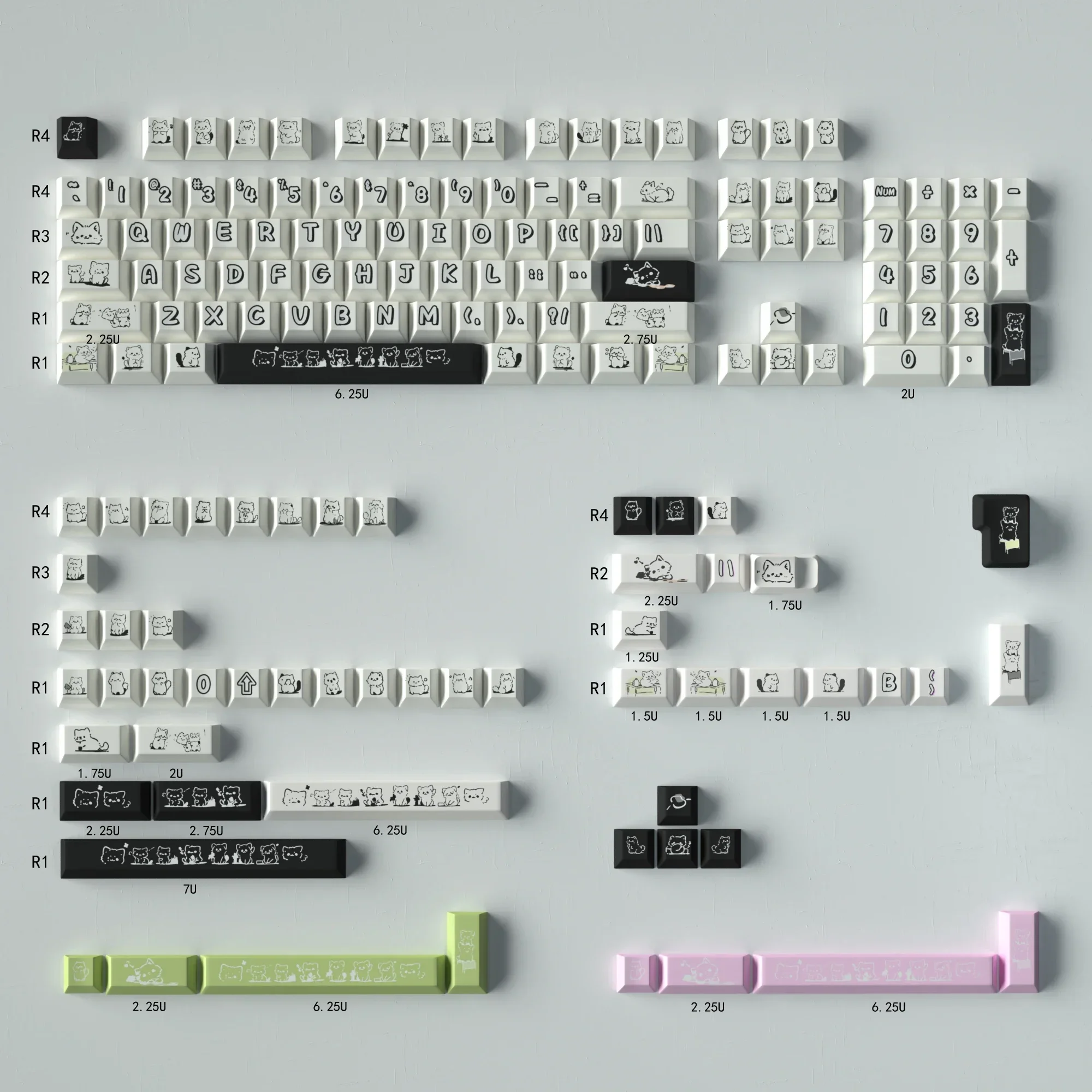 160 key mechanical keyboard keycaps full set PBT sublimation cherry original height
160 key mechanical keyboard keycaps full set PBT sublimation cherry original height
