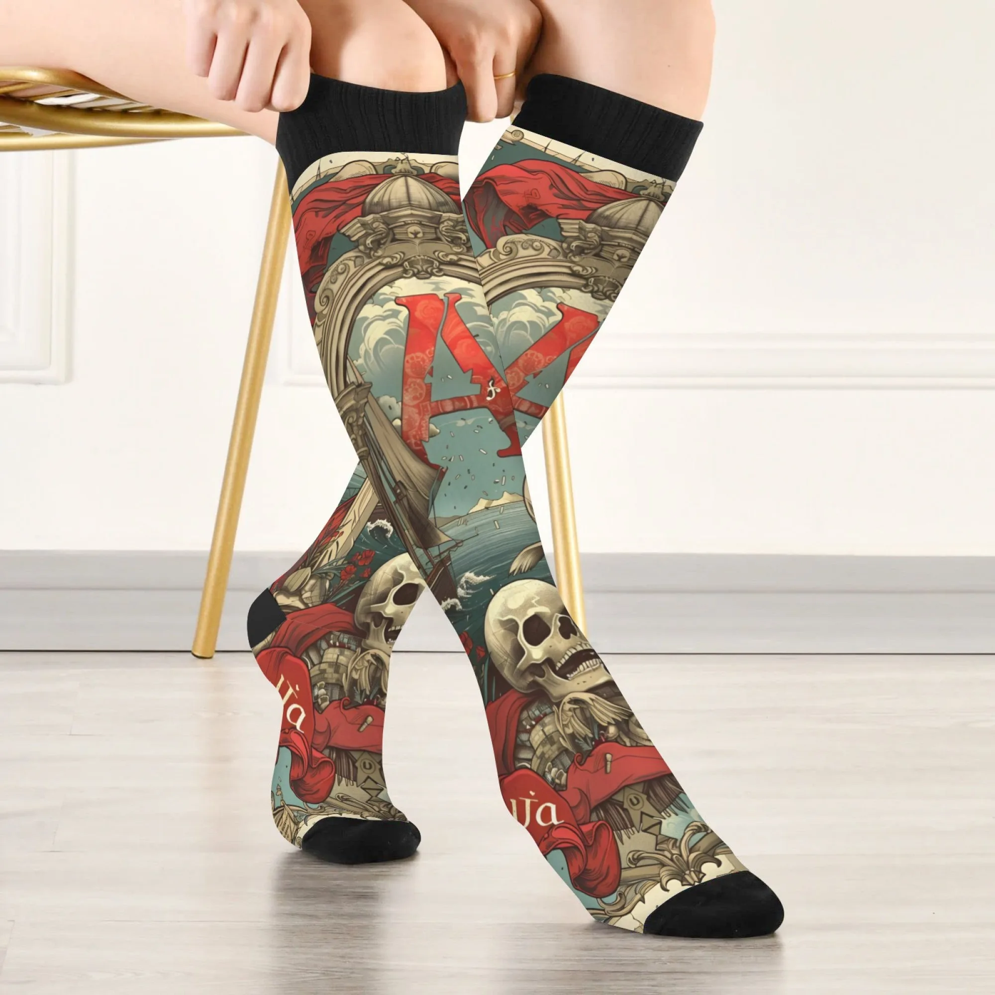 Новинка, длинные носки для парусного спорта, винтажные оккультные художественные носки с символами алхимии компаса, мягкие дышащие гольфы для подарков приключений
Новинка, длинные носки для парусного спорта, винтажные оккультные художественные носки с символами алхимии компаса, мягкие дышащие гольфы для подарков приключений
