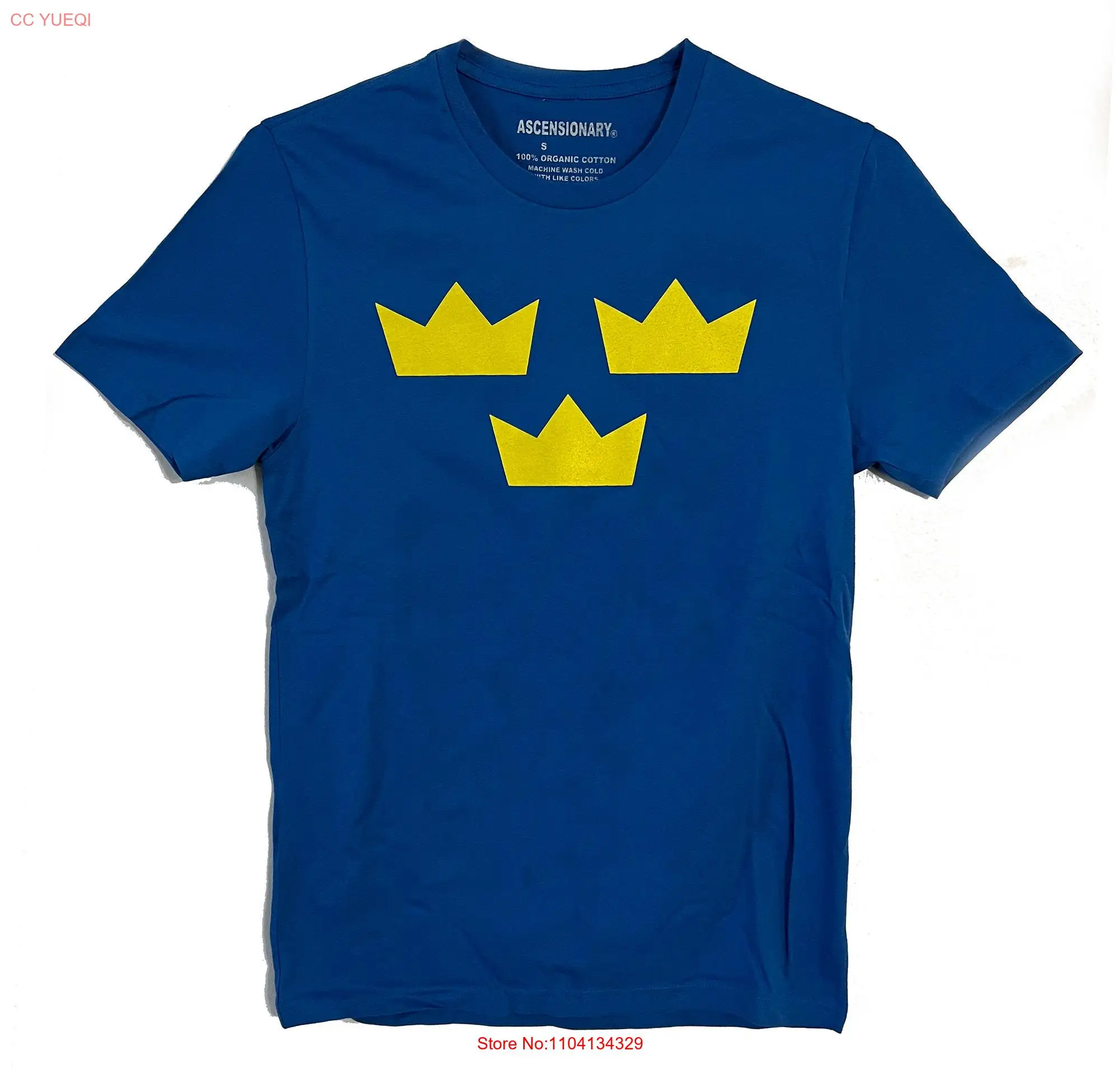 Swedish Three Crown 100 Organic Cotton Fashion Forward T Shirt Aesthetic Art on Premium Small size long or short sleeves
Swedish Three Crown 100 Organic Cotton Fashion Forward T Shirt Aesthetic Art on Premium Small size long or short sleeves