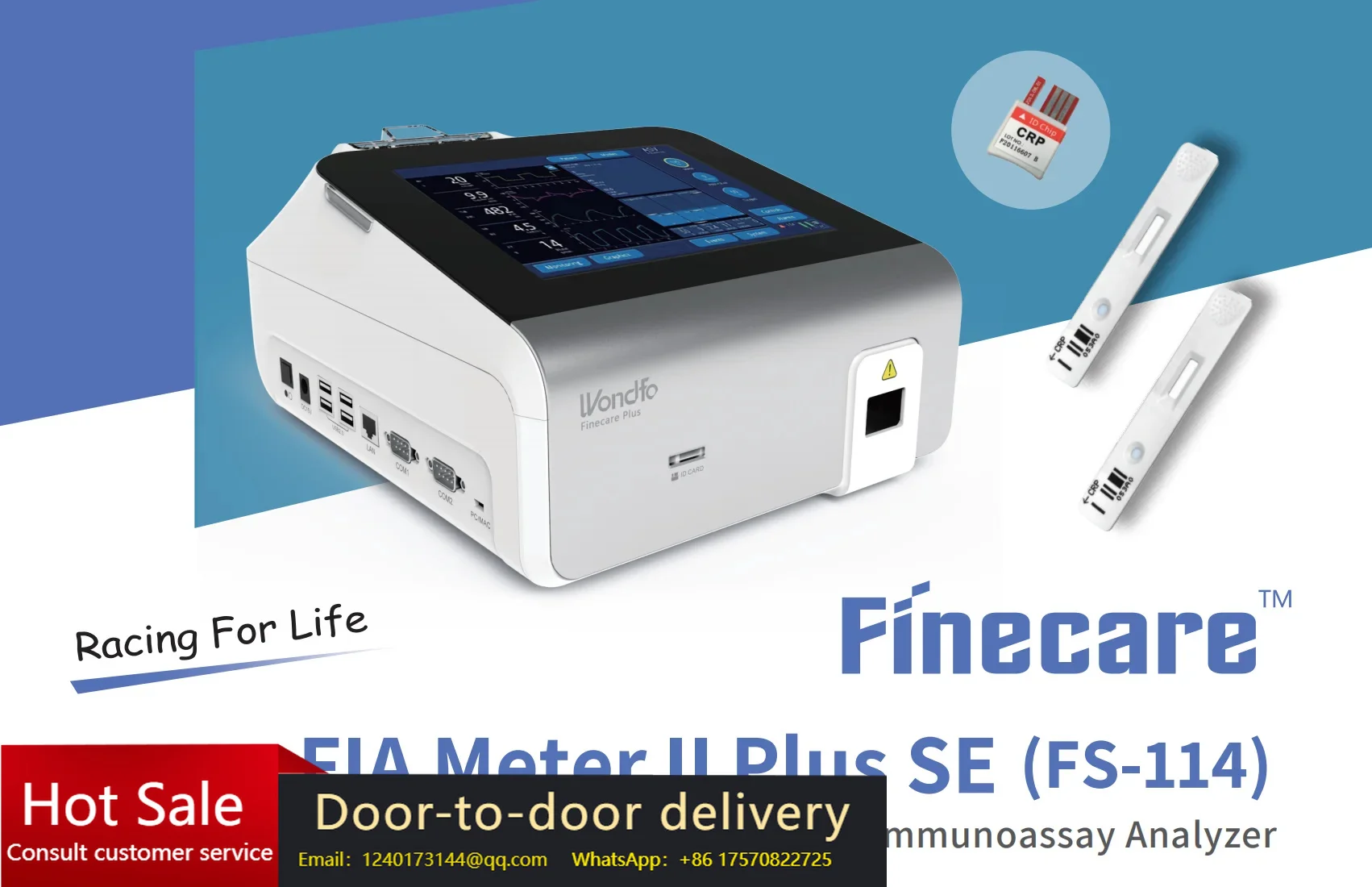 ndfo Finecare Immunoassay Analyzing System FIA Meter Plus FS-114 Portable Chemistry Analyzer for Hormone Progesterone Testing
ndfo Finecare Immunoassay Analyzing System FIA Meter Plus FS-114 Portable Chemistry Analyzer for Hormone Progesterone Testing