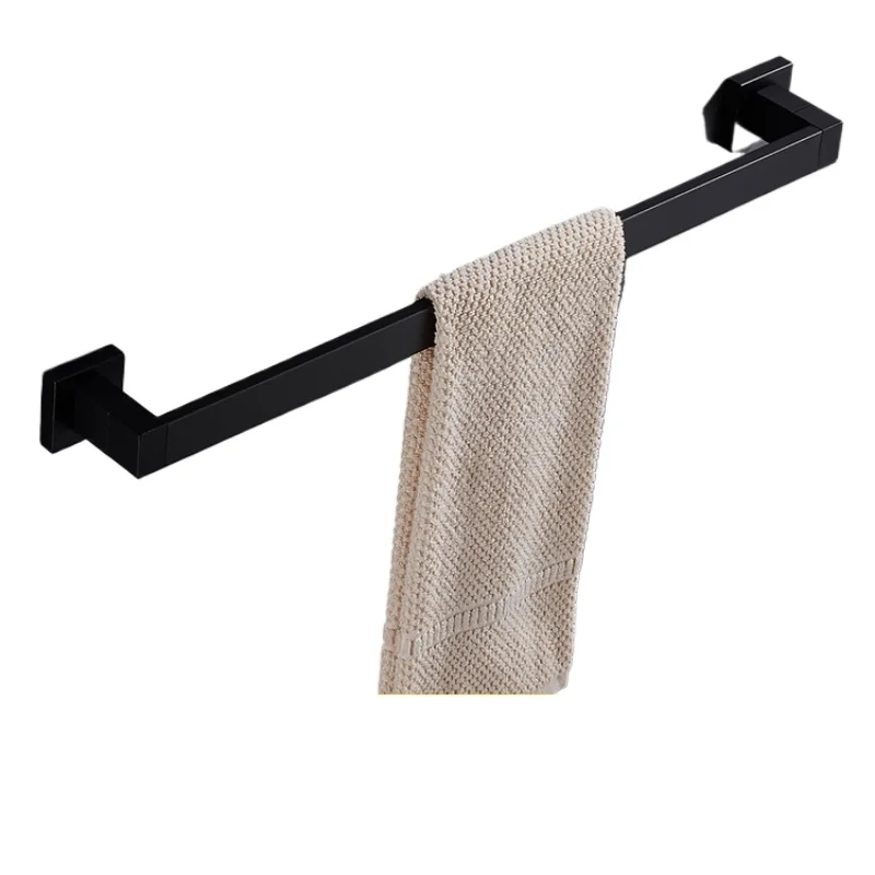 *Black single-bar towel rack, no punching, no nail hanging rod, space aluminum extension
*Black single-bar towel rack, no punching, no nail hanging rod, space aluminum extension