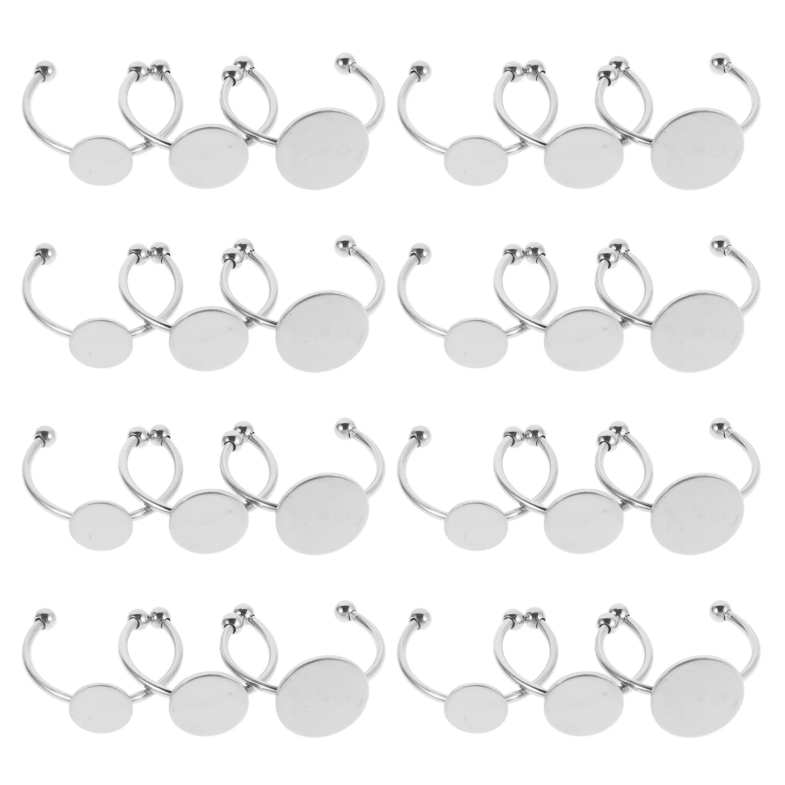 30pcs Ring Base Crafts Blank Bezel Settings Adjustable Round Cabochon Trays Jewelry Making Supplies DIY Components
30pcs Ring Base Crafts Blank Bezel Settings Adjustable Round Cabochon Trays Jewelry Making Supplies DIY Components