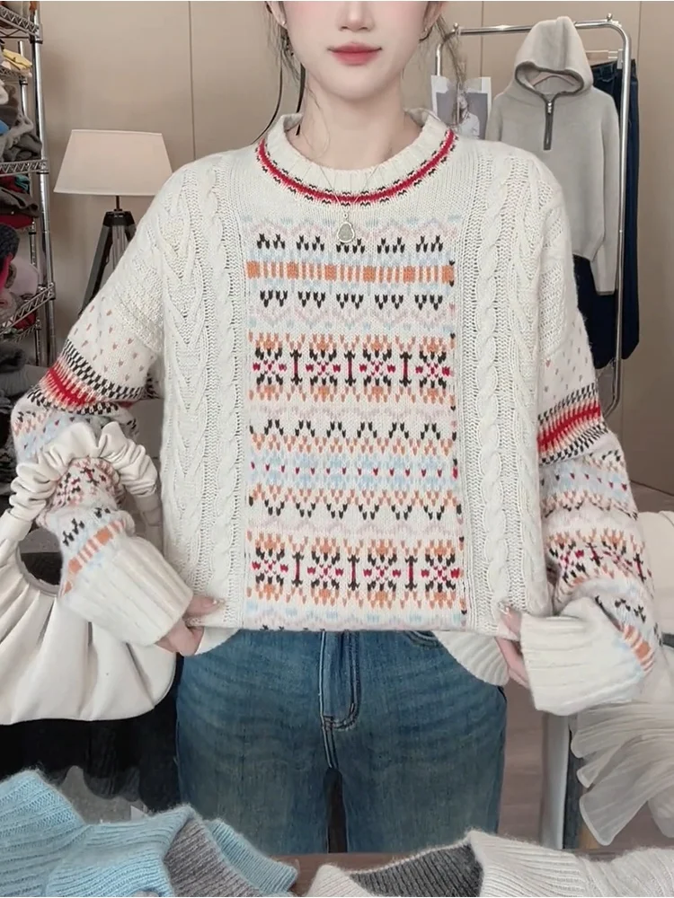 Весна 2024, корейский вязаный свитер с этническими кисточками, толстый мм, мясо, скрывающий топ для похудения, цвет Blo Long Sve f, высокий воротник
Весна 2024, корейский вязаный свитер с этническими кисточками, толстый мм, мясо, скрывающий топ для похудения, цвет Blo Long Sve f, высокий воротник