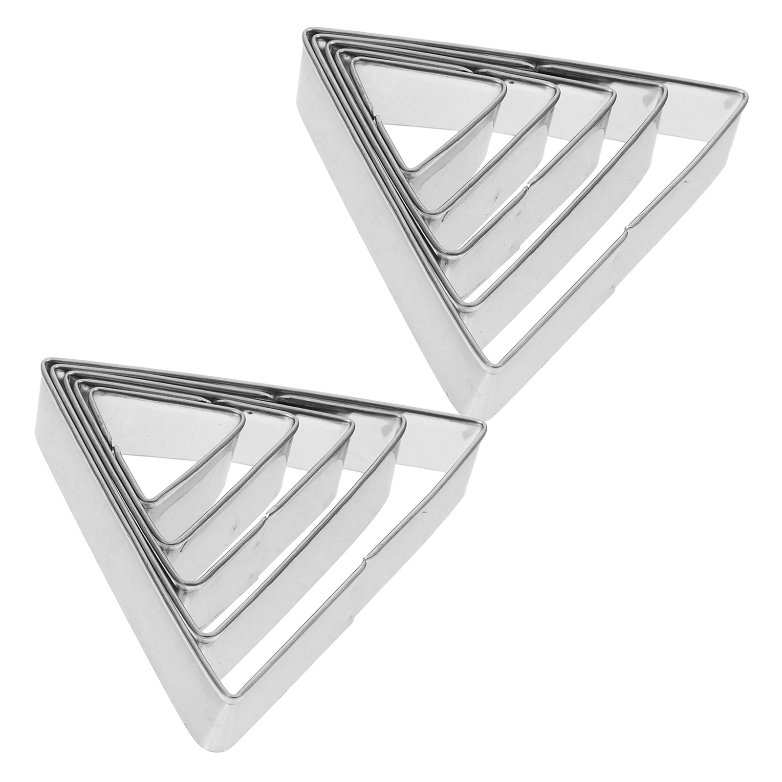 10pcs Cookie Mold Unique Shape for Cakes Cookies Chocolate Triangle Design Easy Clean Stainless Steel Baking Pan
10pcs Cookie Mold Unique Shape for Cakes Cookies Chocolate Triangle Design Easy Clean Stainless Steel Baking Pan