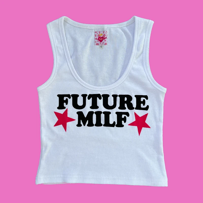 Женский трикотажный топ без рукавов, винтажный Топ в стиле Харадзюку С буквенным принтом и U-образным вырезом, Y2k
Женский трикотажный топ без рукавов, винтажный Топ в стиле Харадзюку С буквенным принтом и U-образным вырезом, Y2k