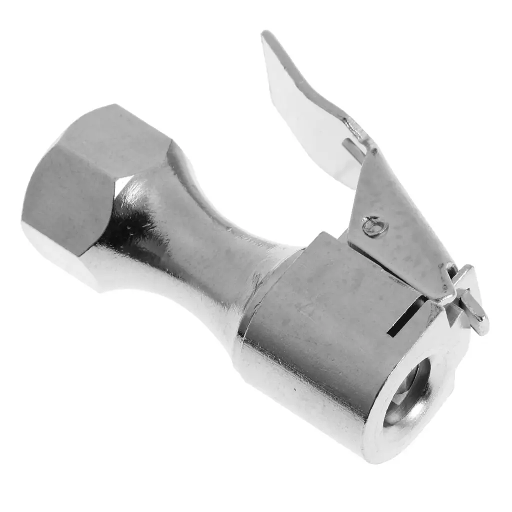 Silver 1/4' NPT Straight Brass Lock on Tire Inflator Air Chuck with Clip Auto Replacement Parts
Silver 1/4' NPT Straight Brass Lock on Tire Inflator Air Chuck with Clip Auto Replacement Parts