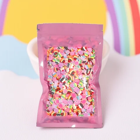 10g/bag Fruit Slices Nail Art Decorations Christmas Santa Flowers 3D Polymer Sequins Clay Design Stickers DIY Nails Accessories