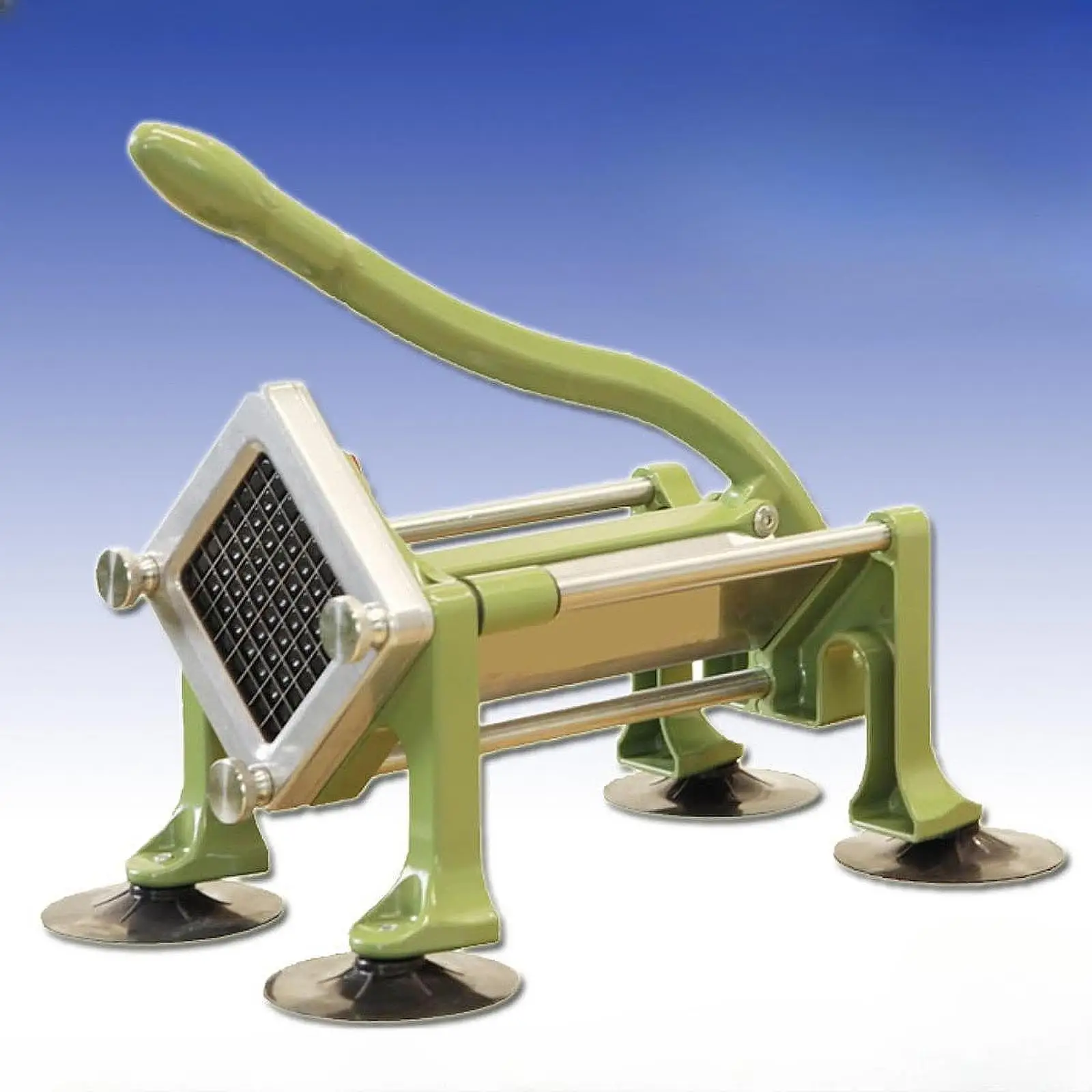 Potato Cutter French Fry Cutter Manual Multipurpose Vegetable Slicer, Commercial for Cucumbers Pear Vegetable Lemons Onions
Potato Cutter French Fry Cutter Manual Multipurpose Vegetable Slicer, Commercial for Cucumbers Pear Vegetable Lemons Onions
