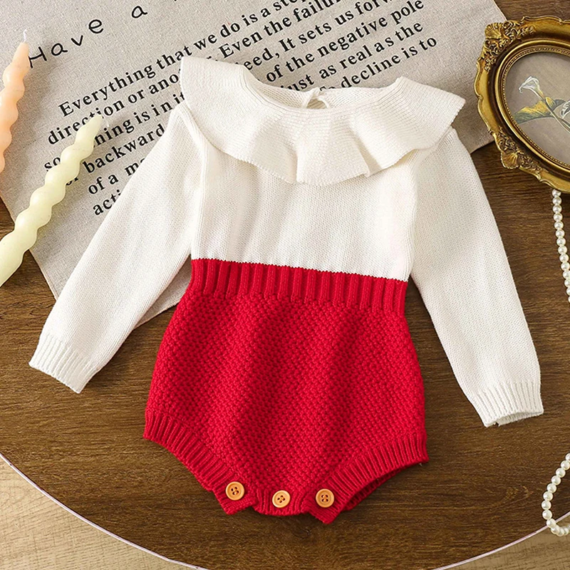 2025 New Autumn 0-24M Baby Girl Clothing Infant Baby Girls Knitted Jumpsuit Long Sleeved Splicing Korean Style Climbing Suit
2025 New Autumn 0-24M Baby Girl Clothing Infant Baby Girls Knitted Jumpsuit Long Sleeved Splicing Korean Style Climbing Suit