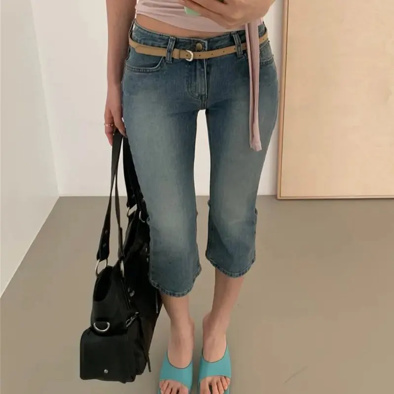 Low Waist Wide Leg Jeans Women's Summer Vintage Wash Slimming Straight Cut Casual Denim Pants High Waist Cotton Blend
Low Waist Wide Leg Jeans Women's Summer Vintage Wash Slimming Straight Cut Casual Denim Pants High Waist Cotton Blend