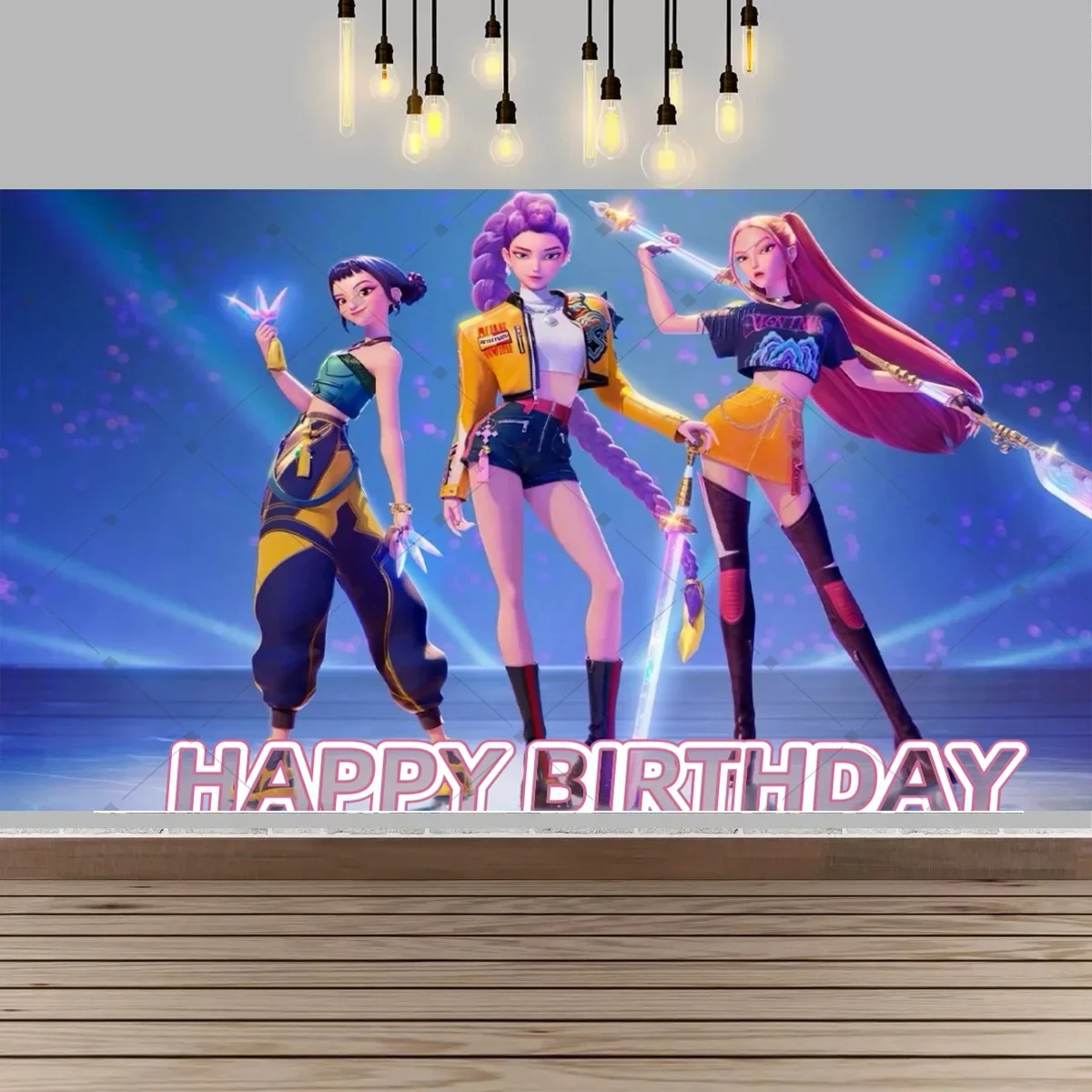 KPop Girl Demoned Hunters Adult Birthday Party Decoration Backdrop Girl Cake Table Decor Backdrop Poster Baby Shower Supplies
KPop Girl Demoned Hunters Adult Birthday Party Decoration Backdrop Girl Cake Table Decor Backdrop Poster Baby Shower Supplies