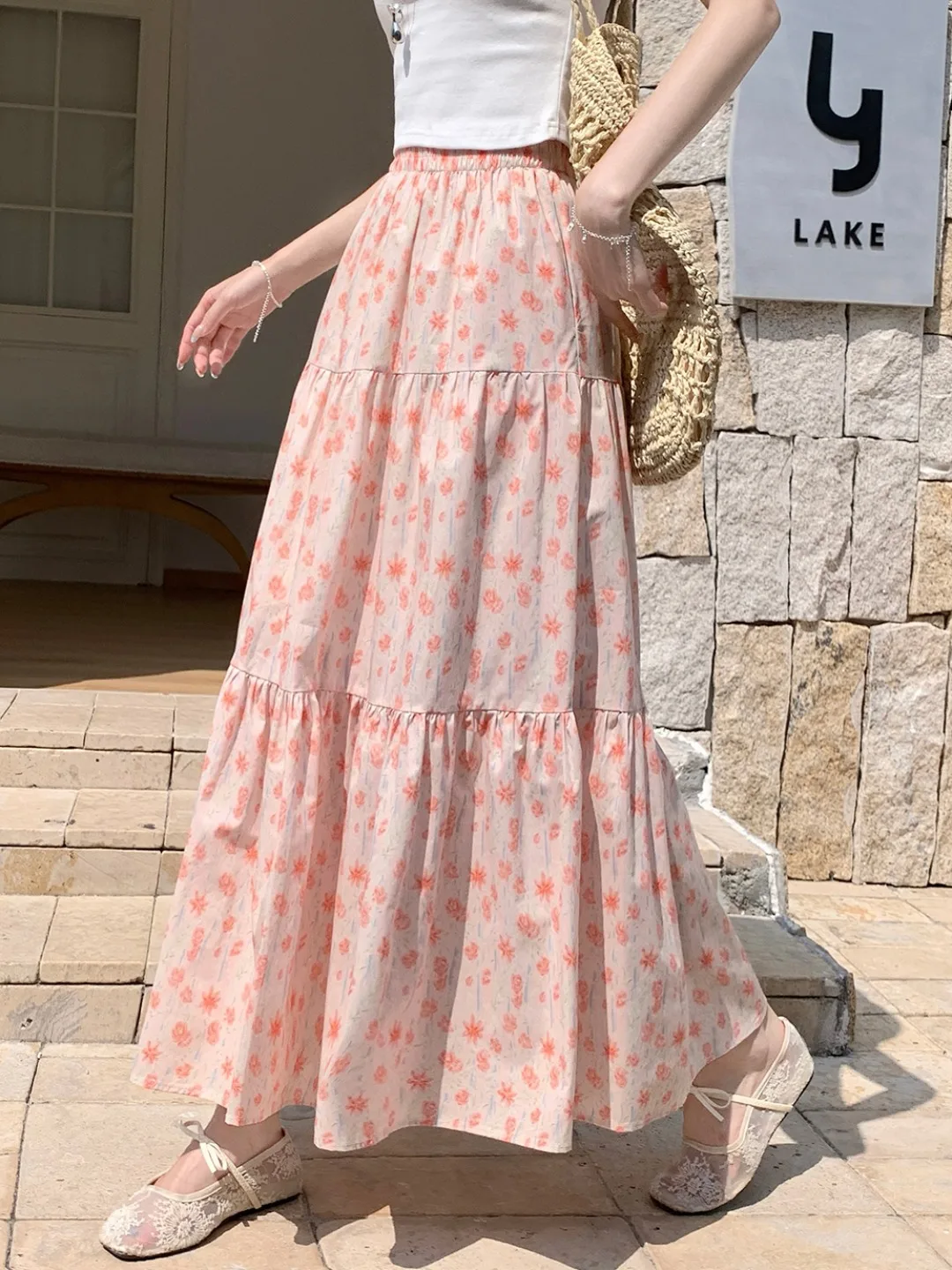 Summer Floral Half Skirt Women's High Waist Cover Hip Mid-Length A-Line Gown Cake Skirt Soft Comfortable Korean Style Commute
Summer Floral Half Skirt Women's High Waist Cover Hip Mid-Length A-Line Gown Cake Skirt Soft Comfortable Korean Style Commute