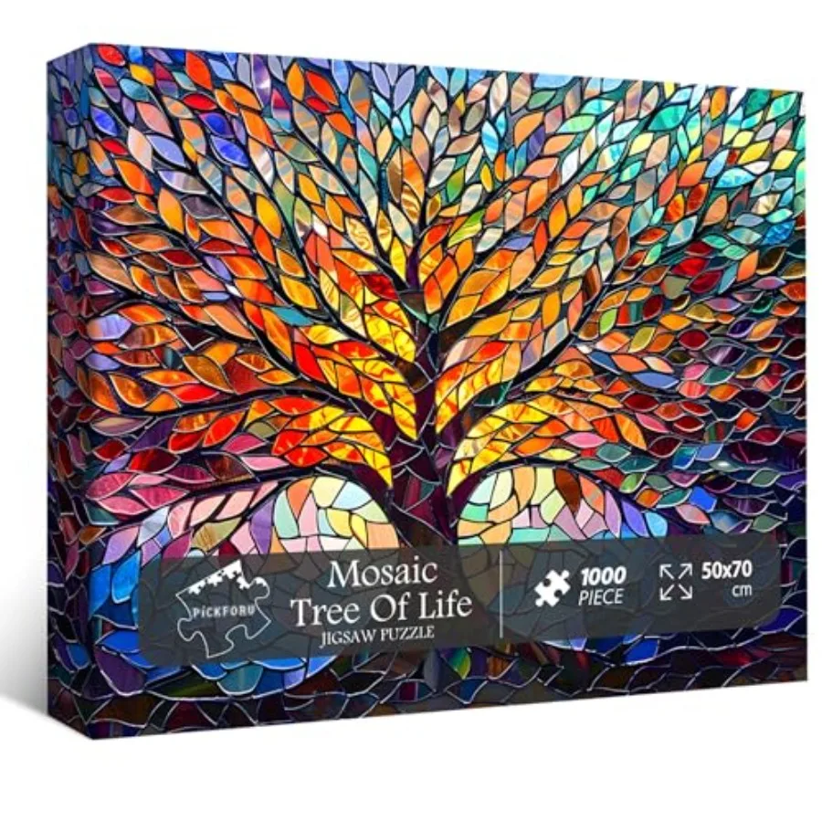 Stained Glass Puzzle Tree of Life Puzzles for Adults 1000 Pieces, Impossible Hard Difficult Challenging Puzzles for Adults, Col
Stained Glass Puzzle Tree of Life Puzzles for Adults 1000 Pieces, Impossible Hard Difficult Challenging Puzzles for Adults, Col