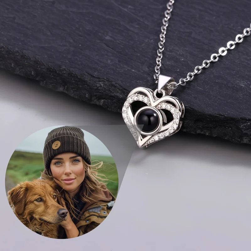 Custom Color Photo Projection Necklace Heart Pendant For Women Birthday Valentine's Christmas Mother's Day Gentle Jewelry Gift
Custom Color Photo Projection Necklace Heart Pendant For Women Birthday Valentine's Christmas Mother's Day Gentle Jewelry Gift