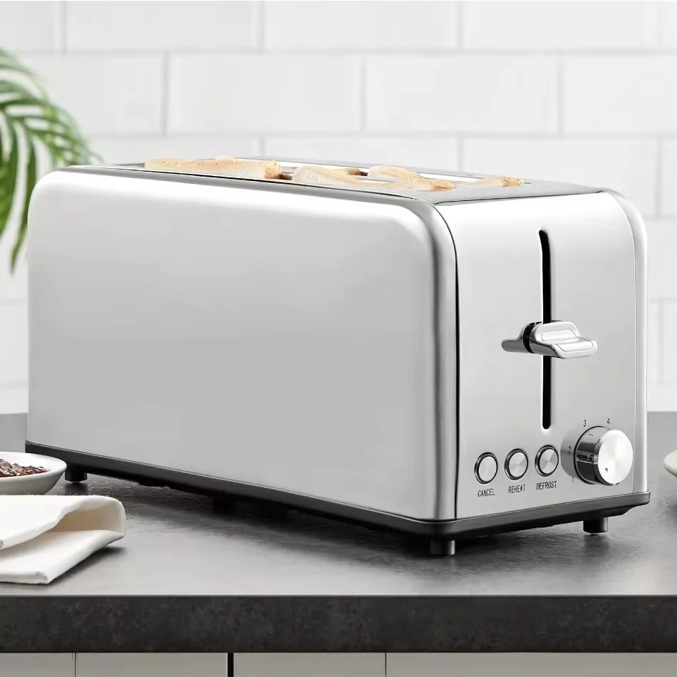 Automatic Pop-Up 4-Slice Stainless Steel Electric Toaster Small Kitchen Appliance for Commercial & Hotel Use OEM
Automatic Pop-Up 4-Slice Stainless Steel Electric Toaster Small Kitchen Appliance for Commercial & Hotel Use OEM
