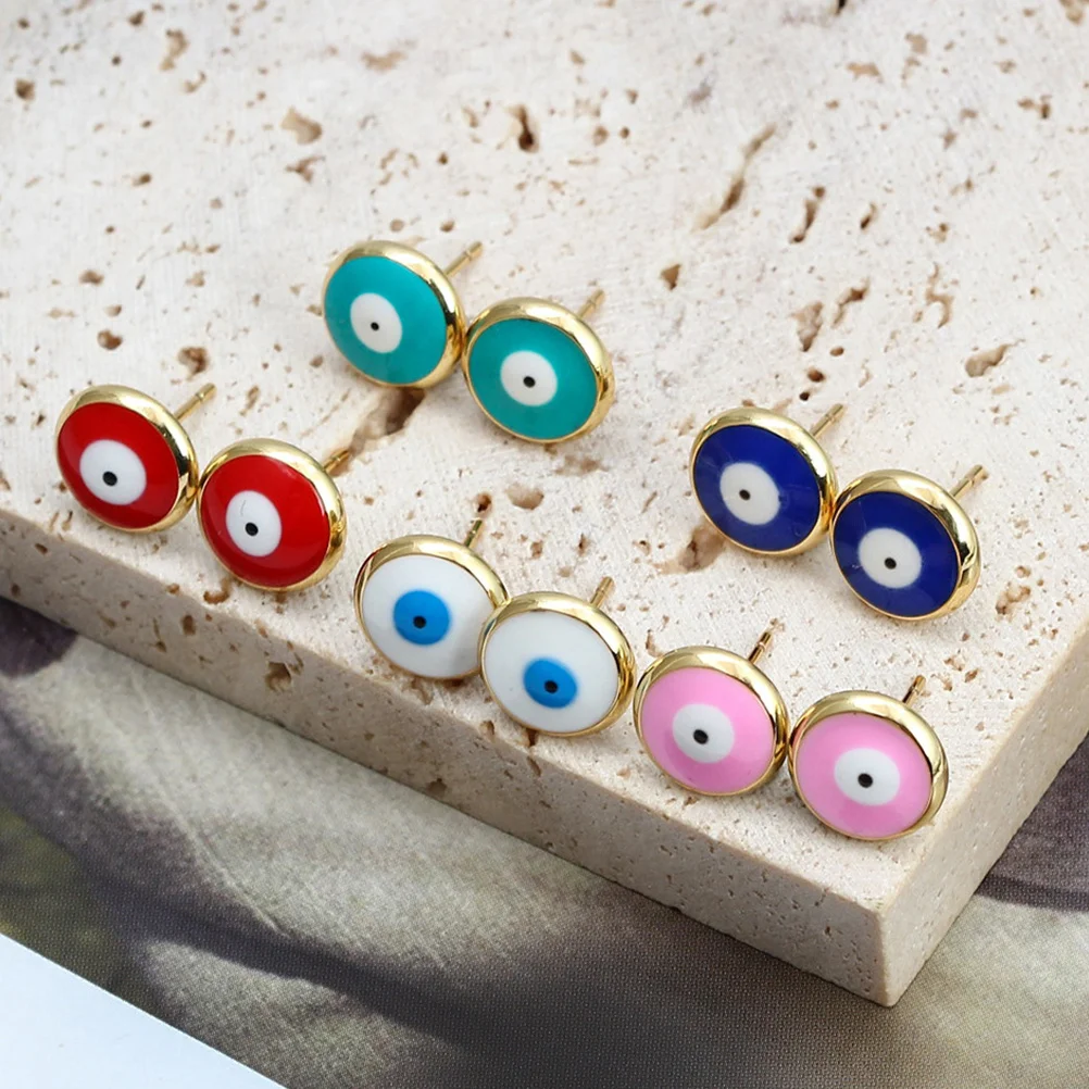 3Pairs Evil Eye Ear Studs Mini Chic Stylish Earrings Gift for Women Halloween Christmas Valentine Party Jewelry
3Pairs Evil Eye Ear Studs Mini Chic Stylish Earrings Gift for Women Halloween Christmas Valentine Party Jewelry