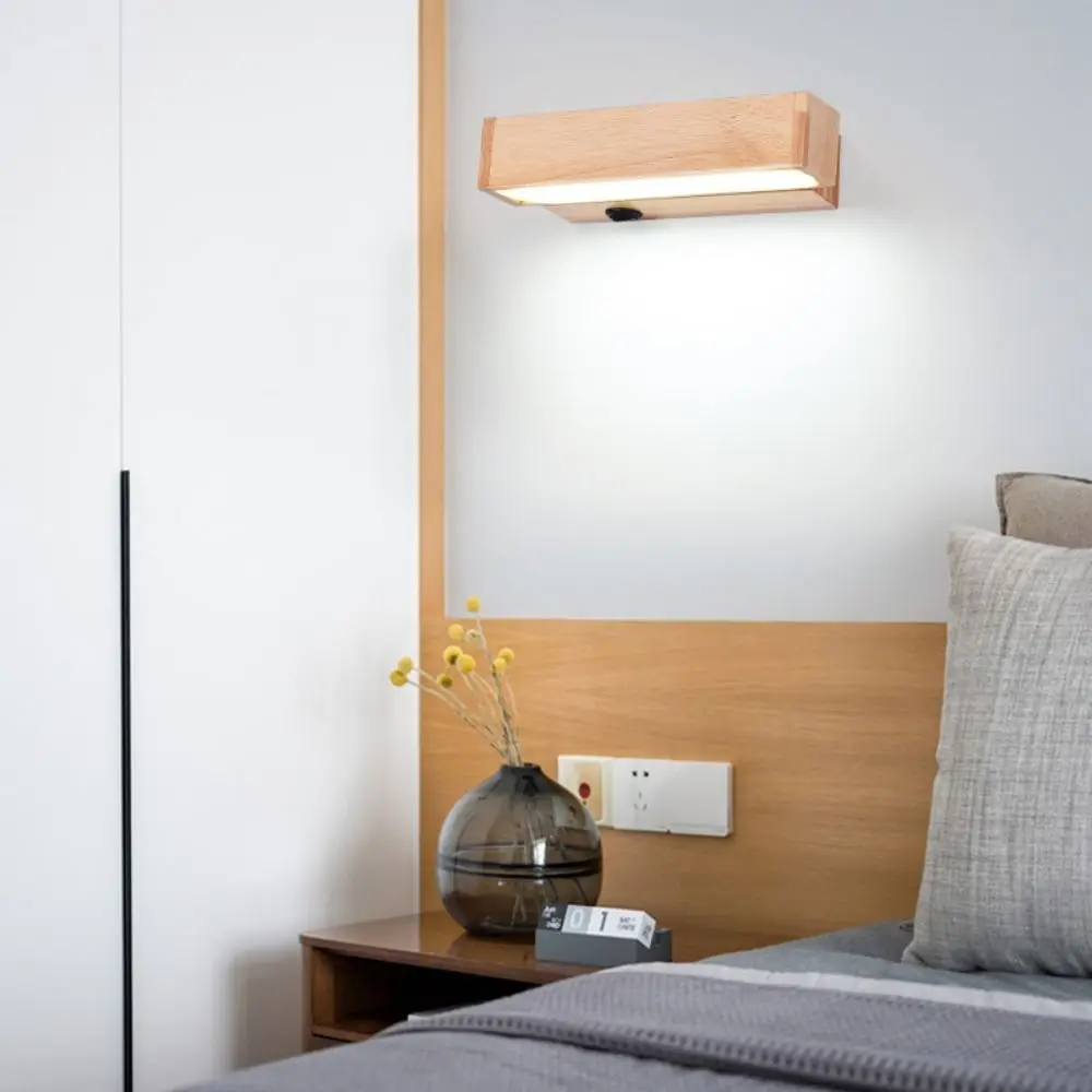 Modern Nordic Soft Light Bedroom Wall Lamp Button Switch Wooden Led Luminaire Rotatable Acrylic Reading Light Bedroom
Modern Nordic Soft Light Bedroom Wall Lamp Button Switch Wooden Led Luminaire Rotatable Acrylic Reading Light Bedroom