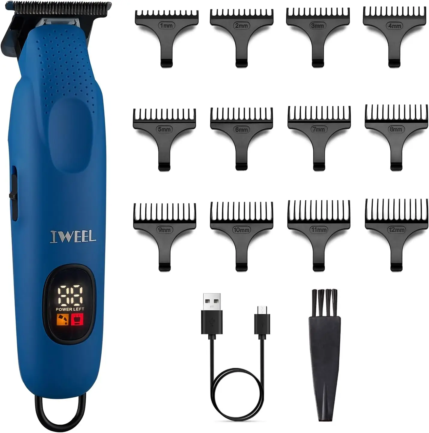 Professional Beard Trimmer - Zero Gapped T-Blade, 12 Lengths, Cordless, LCD Display, 120 Mins Runtime
Professional Beard Trimmer - Zero Gapped T-Blade, 12 Lengths, Cordless, LCD Display, 120 Mins Runtime