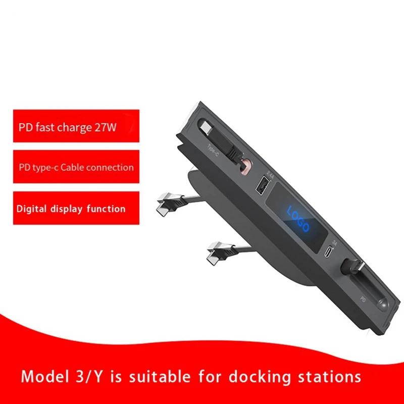 Suitable For Tesla Model3/Y With Telescopic Cable Central Control Docking Station HUB Car QC3.0 Fast Charging-AT82
Suitable For Tesla Model3/Y With Telescopic Cable Central Control Docking Station HUB Car QC3.0 Fast Charging-AT82
