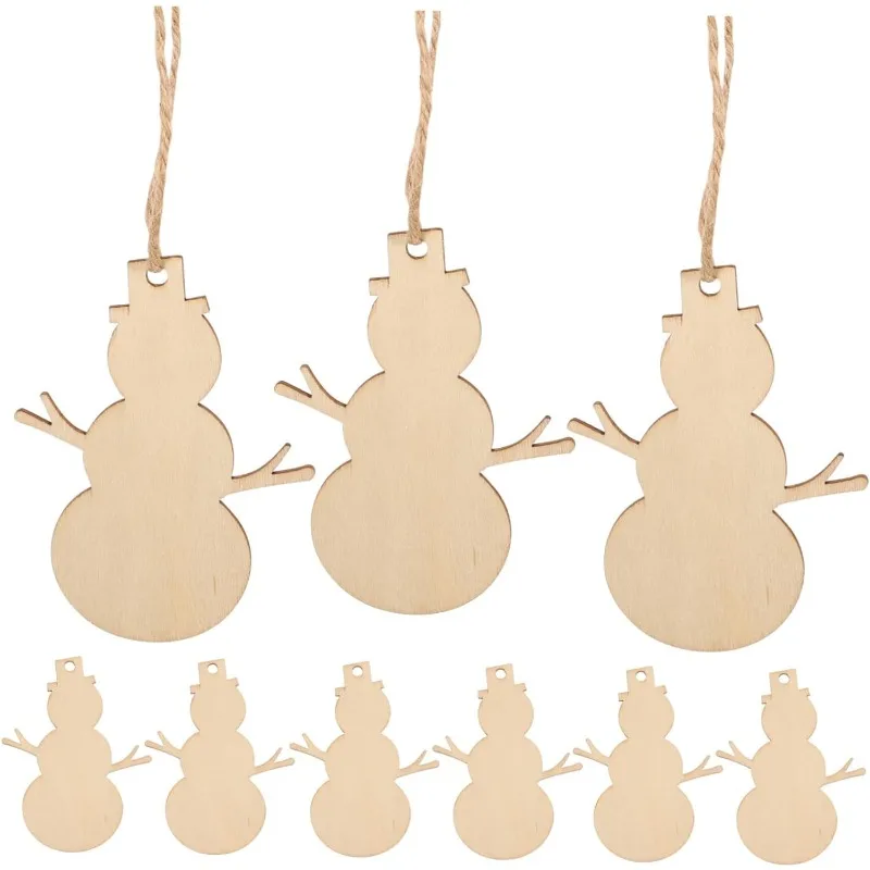 10pcs Christmas Tree DIY Ornaments for Home Paintable Christmas Ornaments Wooden Christmas Shape Hanging Snowman Cutout Crafts
10pcs Christmas Tree DIY Ornaments for Home Paintable Christmas Ornaments Wooden Christmas Shape Hanging Snowman Cutout Crafts